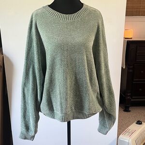 Double Zero Sage Green Crew Neck Sweater